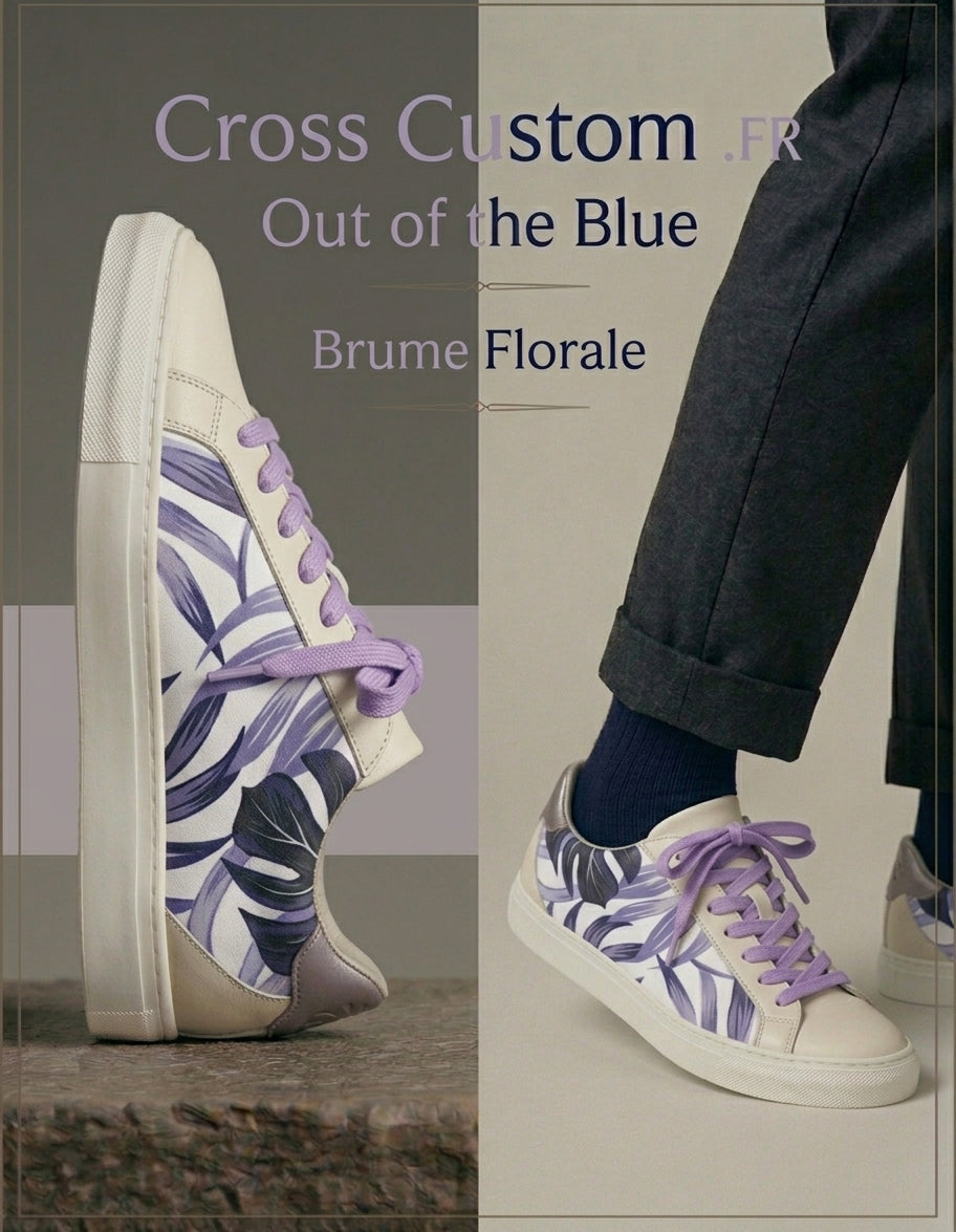 Sneakers customisées Brume Florale
