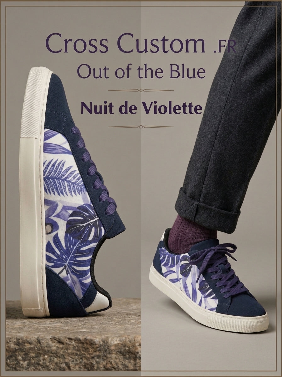 Sneakers customisées Nuit de Violette