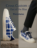 Sneakers customisées Porcelaine