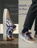 Sneakers customisées Terre d'Oasis (Nuit)